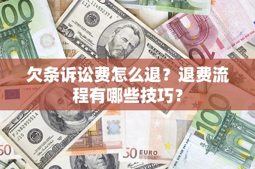 北京欠条诉讼费怎么退？退费流程有哪些技巧？