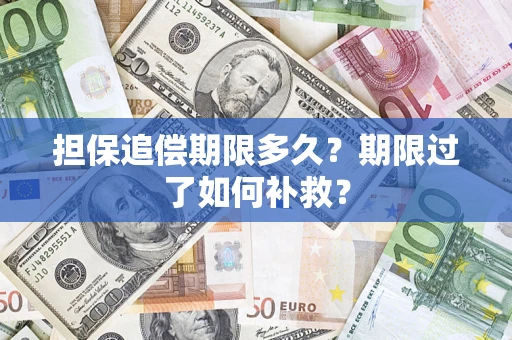 北京担保追偿期限多久？期限过了如何补救？