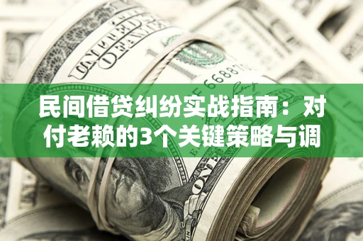 北京民间借贷纠纷实战指南：对付老赖的3个关键策略与调解盲区解析