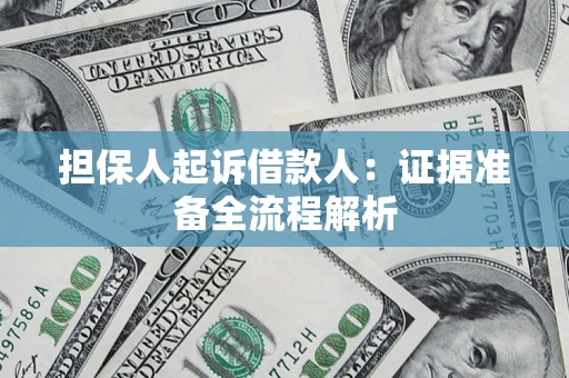 北京担保人起诉借款人：证据准备全流程解析
