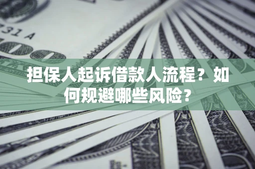 北京担保人起诉借款人流程？如何规避哪些风险？