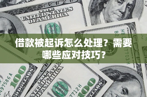 北京借款被起诉怎么处理？需要哪些应对技巧？