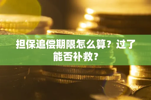 北京担保追偿期限怎么算？过了能否补救？
