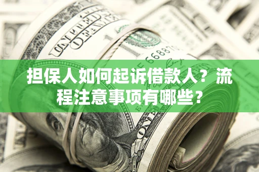 北京担保人如何起诉借款人？流程注意事项有哪些？
