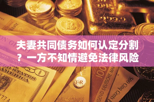 北京夫妻共同债务如何认定分割？一方不知情避免法律风险必看！
